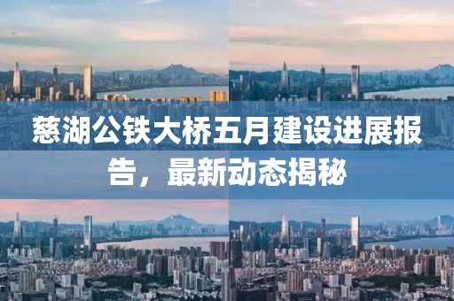 慈湖公铁大桥五月建设进展报告，最新动态揭秘