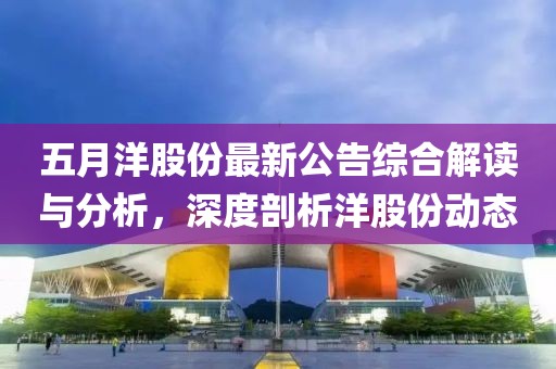 五月洋股份最新公告综合解读与分析，深度剖析洋股份动态