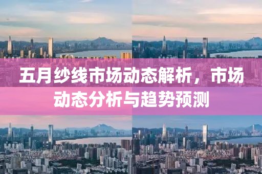 五月纱线市场动态解析，市场动态分析与趋势预测