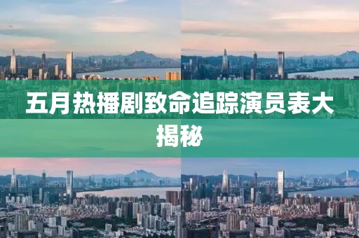 五月热播剧致命追踪演员表大揭秘