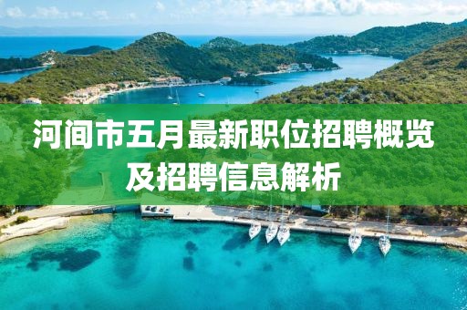 河间市五月最新职位招聘概览及招聘信息解析