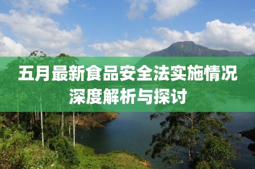 五月最新食品安全法实施情况深度解析与探讨