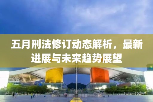 五月刑法修订动态解析，最新进展与未来趋势展望