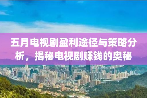 五月电视剧盈利途径与策略分析，揭秘电视剧赚钱的奥秘