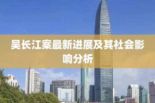 吴长江案最新