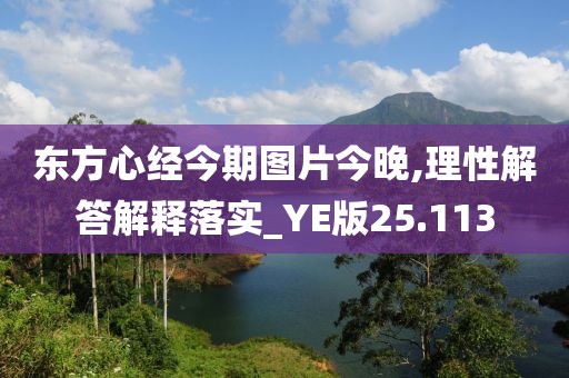 东方心经今期图片今晚,理性解答解释落实_YE版25.113