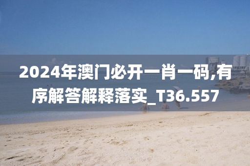 2024年澳门必开一肖一码,有序解答解释落实_T36.557