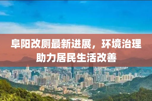 阜阳改厕最新