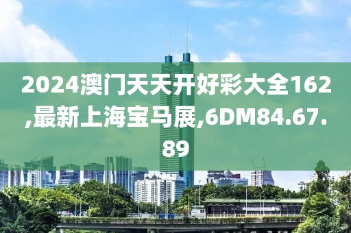 2024澳门天天开好彩大全162,最新上海宝马展,6DM84.67.89