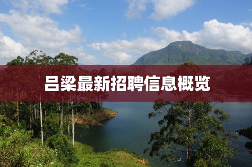 吕梁最新招聘信息概览
